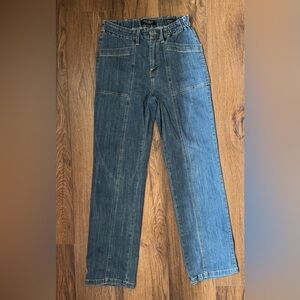 Judy Blue JB88749 High Rise Elastic Waist Straight Leg Jeans - Size 5|27